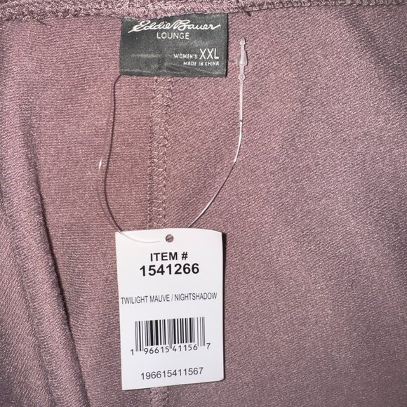 Eddie Bauer NWT Women's Size XXL High Rise Twilight Mauve Loungewear Pants - Picture 3 of 7